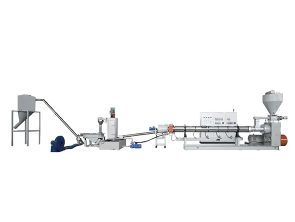 plastic recycle single screw extruder pc pmma water ring pelletizing machine factory