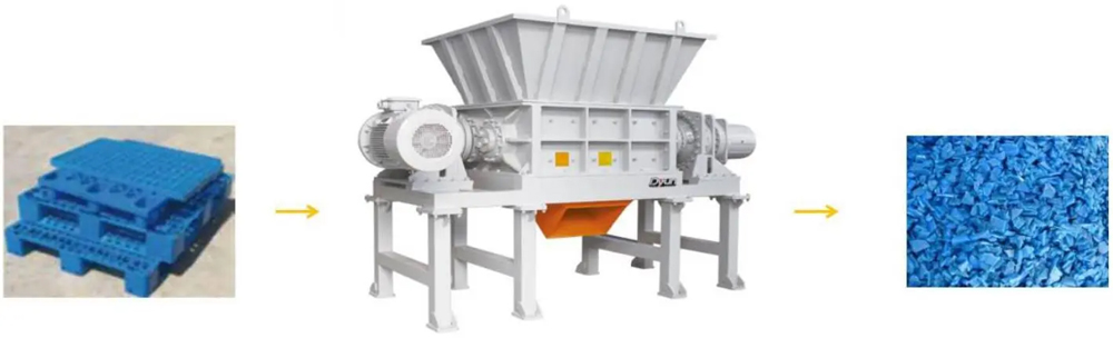 Product Application of Double Shaft Plastic Shredder Machine
