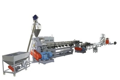 Two Stage Single Screw Extruder Pelletizing Machines