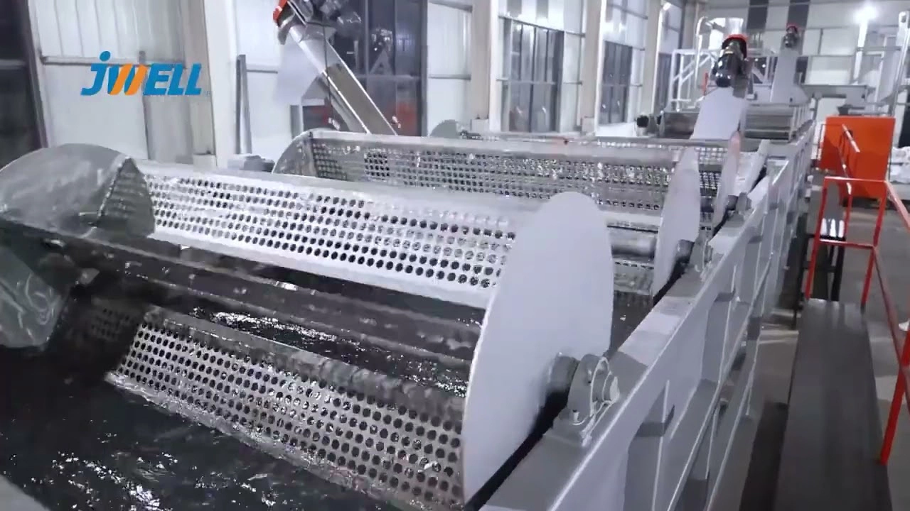 Video of Plastic Recycled Water Washing Line