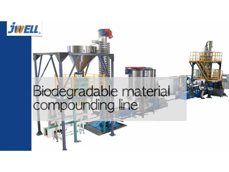 2020 Portugal 1000kg/h Biodegradebale Plastic Compounding Machine