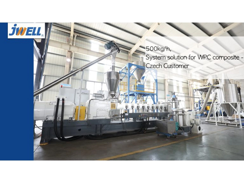 2021 Czech 500kg/h Wood Plastic Composite Extrusion Line in