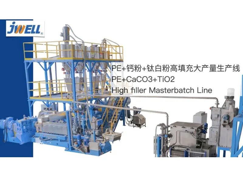 2023 Portugal 4 tons/h High filler Masterbatch Extrusion Machine