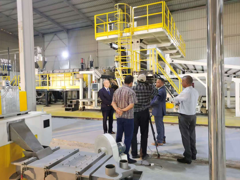 2024 Algeria 7000mm HDPE Membrane Extrusion Project