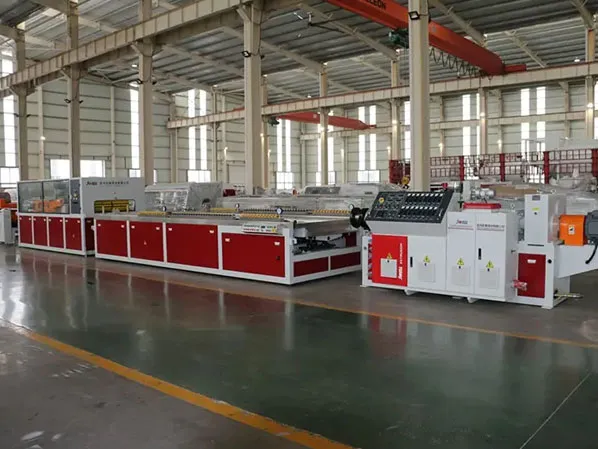 pvc wpc hollow plastic door panel extrusion line exporter