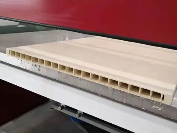 pvc wpc hollow plastic door panel extrusion line factory
