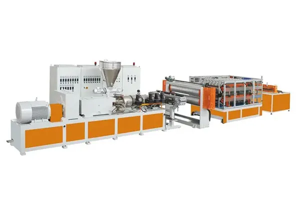 pvc single multi layer heat insulation corrugated board step roofing extrusion line manufacturers