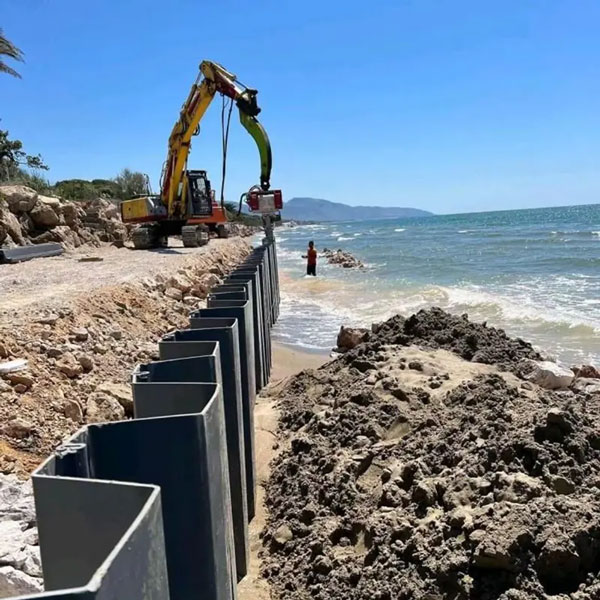 Product Application of PVC Water Retaining Pile Extrusion Line