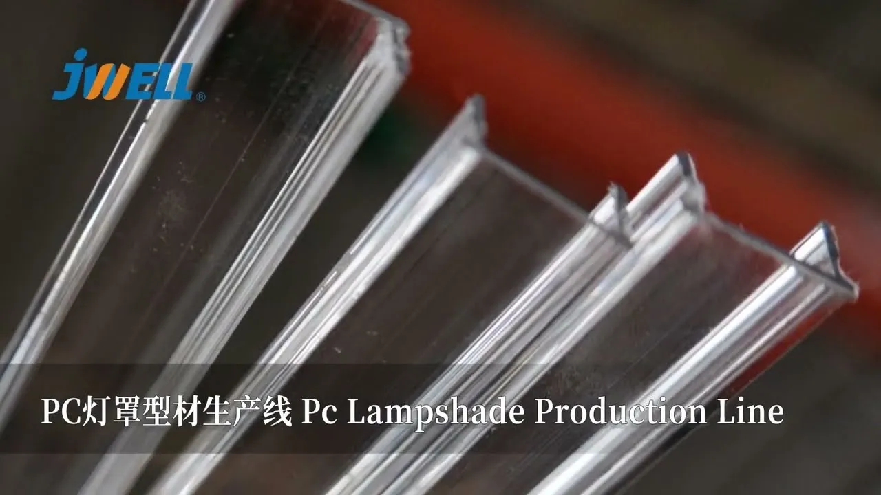 Video of PC PMMA PVC Lampshade Light Cover Extrusion Line