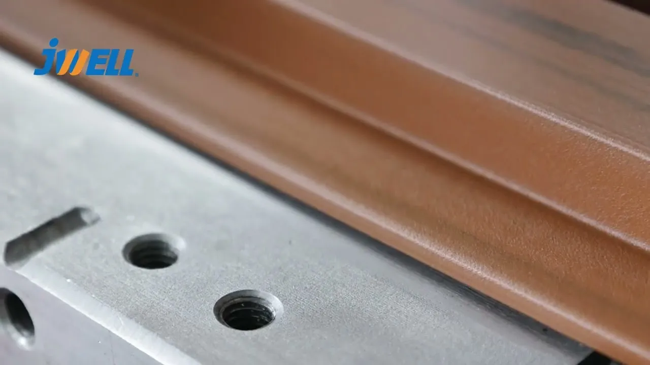 Video of PP PE Wood Plastic WPC Decking Floor Extrusion Line