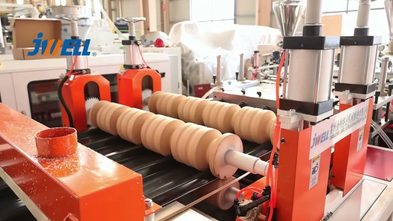 Video of PVC Single/Multi Layer Heat Insulation Corrugated Board & Step-Roofing Extrusion Line